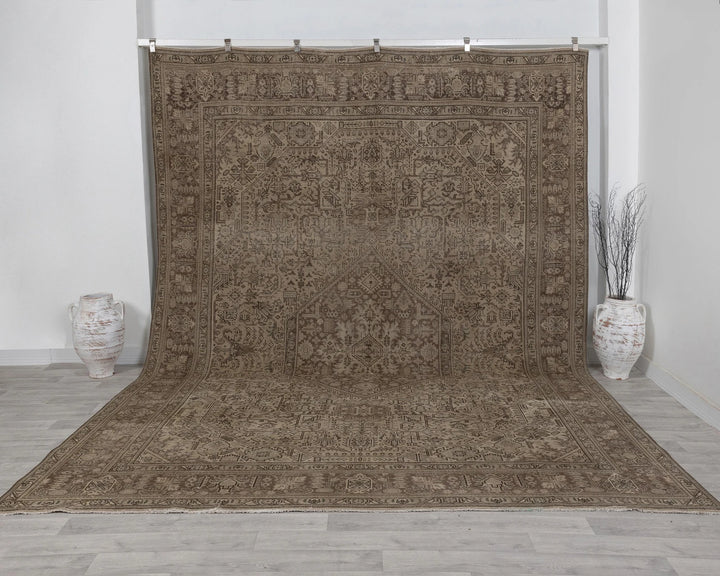 Multicolor Turkish Oushak Rug 9' 5" x 12' 6" Hand-Knotted | No. VR88478