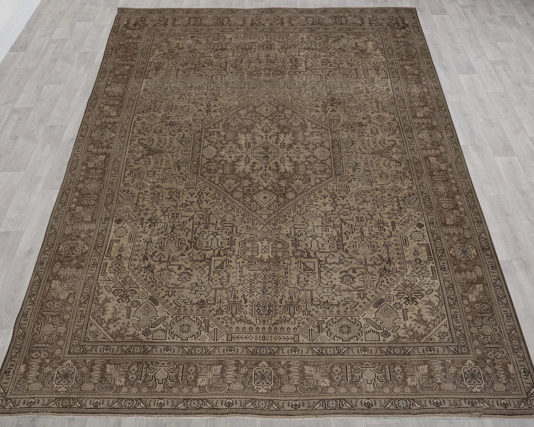 Multicolor Turkish Oushak Rug 9' 5" x 12' 6" Hand-Knotted | No. VR88478