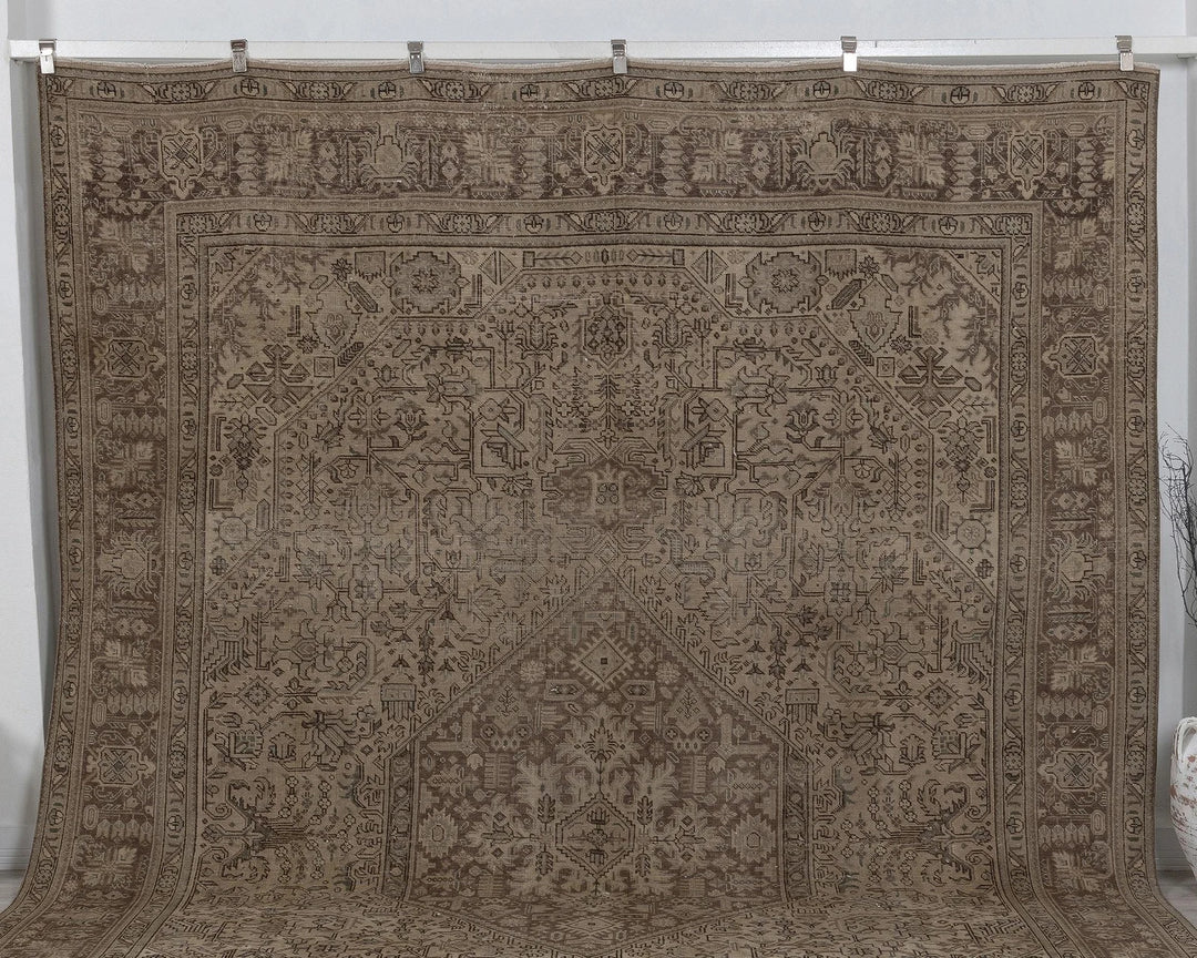 Multicolor Turkish Oushak Rug 9' 5" x 12' 6" Hand-Knotted | No. VR88478