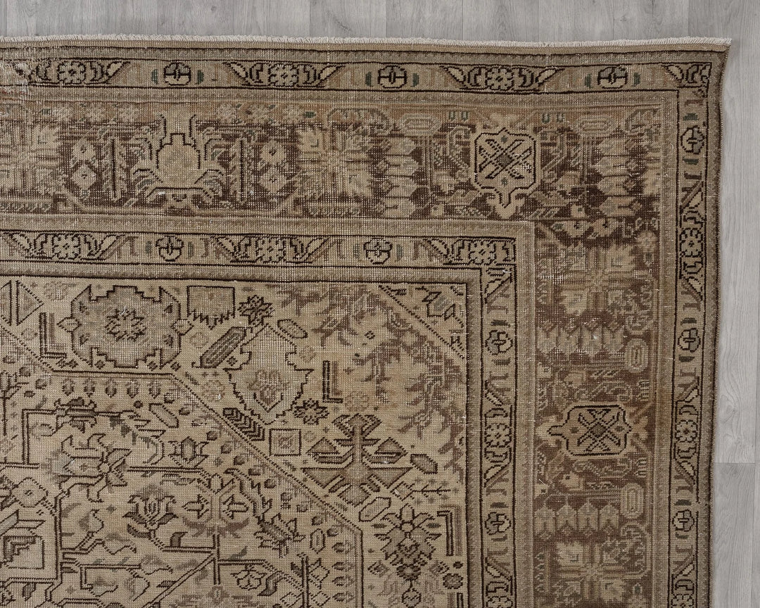 Multicolor Turkish Oushak Rug 9' 5" x 12' 6" Hand-Knotted | No. VR88478