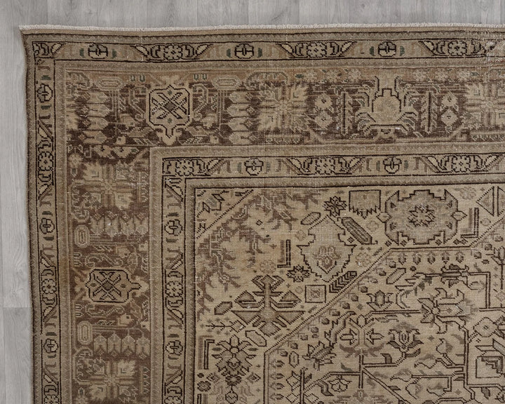 Multicolor Turkish Oushak Rug 9' 5" x 12' 6" Hand-Knotted | No. VR88478