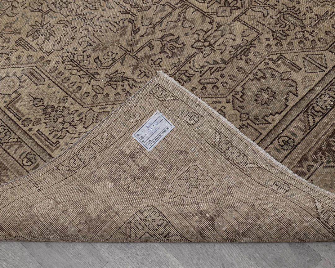 Multicolor Turkish Oushak Rug 9' 5" x 12' 6" Hand-Knotted | No. VR88478