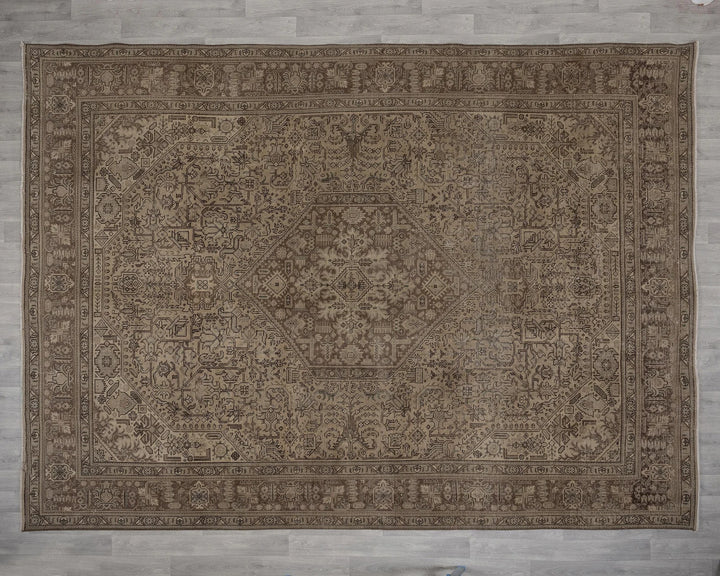 Multicolor Turkish Oushak Rug 9' 5" x 12' 6" Hand-Knotted | No. VR88478