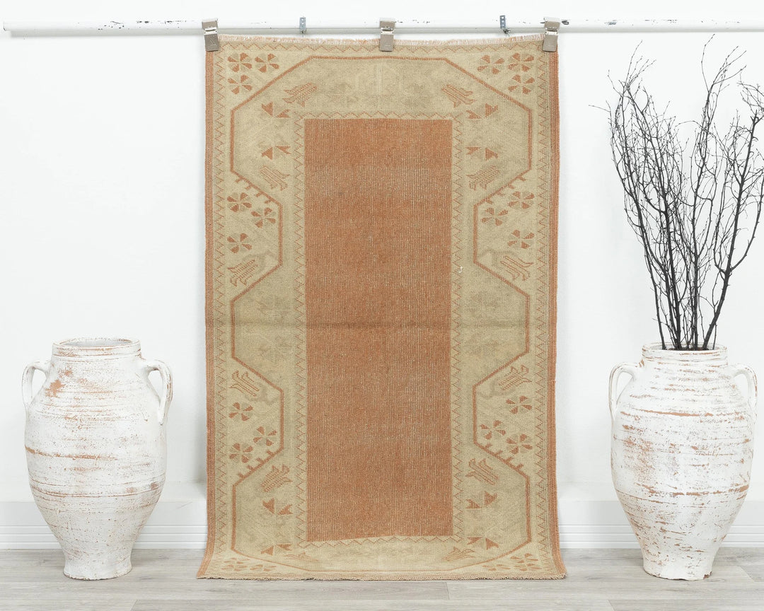 Multicolor Turkish Oushak Rug 2'10" x 4'8" Hand-Knotted | No. VR88807