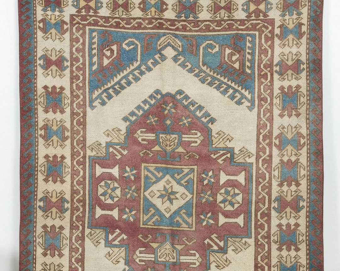 Multicolor Turkish Oushak Rug 4' 4" x 6' 11" Hand-Knotted | No. VR88840