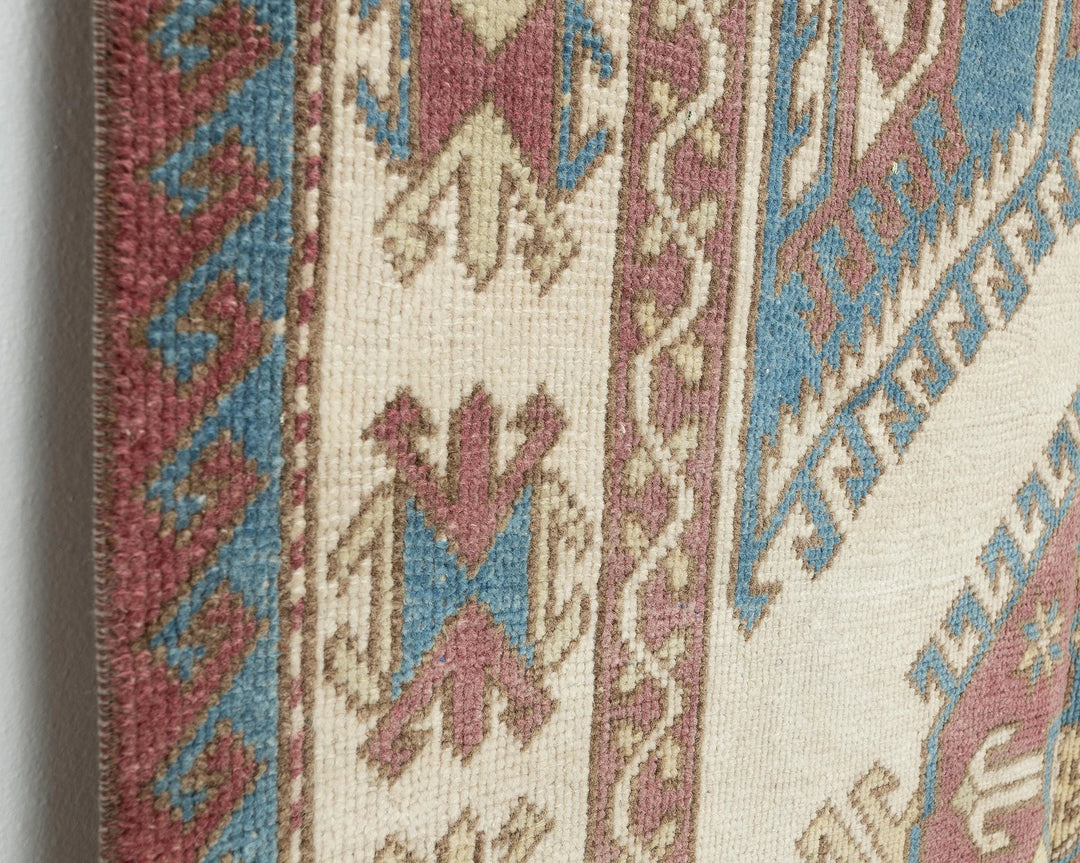 Multicolor Turkish Oushak Rug 4' 4" x 6' 11" Hand-Knotted | No. VR88840