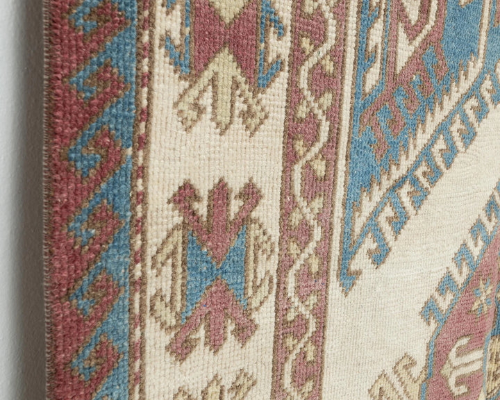 Multicolor Turkish Oushak Rug 4' 4" x 6' 11" Hand-Knotted | No. VR88840