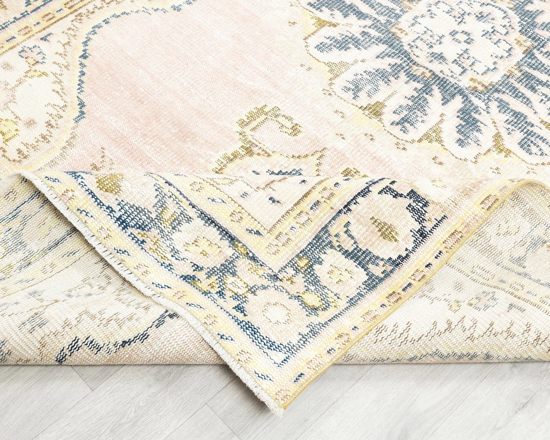 Pink Oushak Rug 5' 1" x 8' 11" | No. VR88896