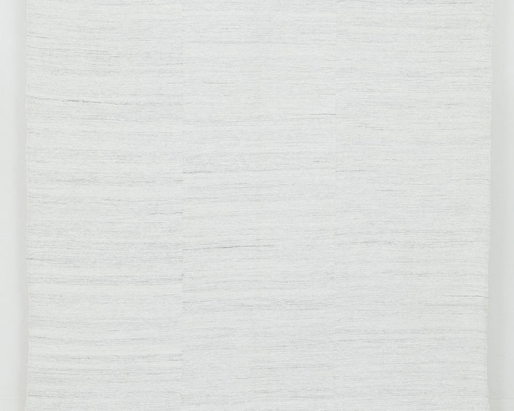 White Turkish Kilim Rug 5' 11" x 10' 2" Flat-Weave | No. VR88952