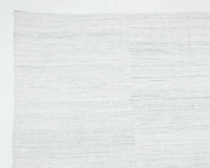 White Turkish Kilim Rug 5' 11" x 10' 2" Flat-Weave | No. VR88952