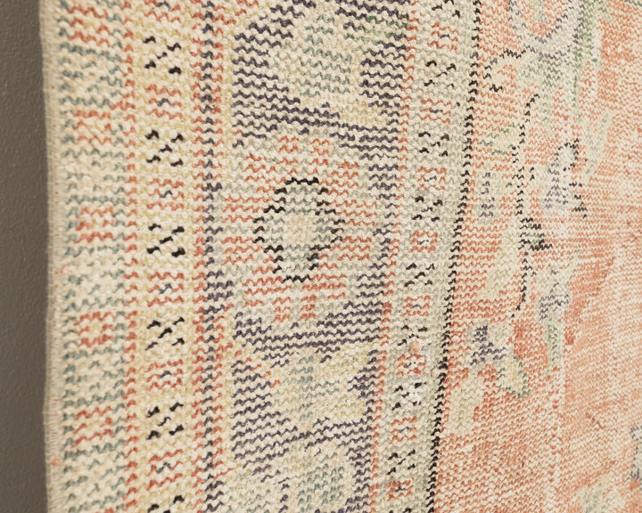 Orange Turkish Oushak Rug 6'1" x 9'7" Hand-Knotted | No. VR89006