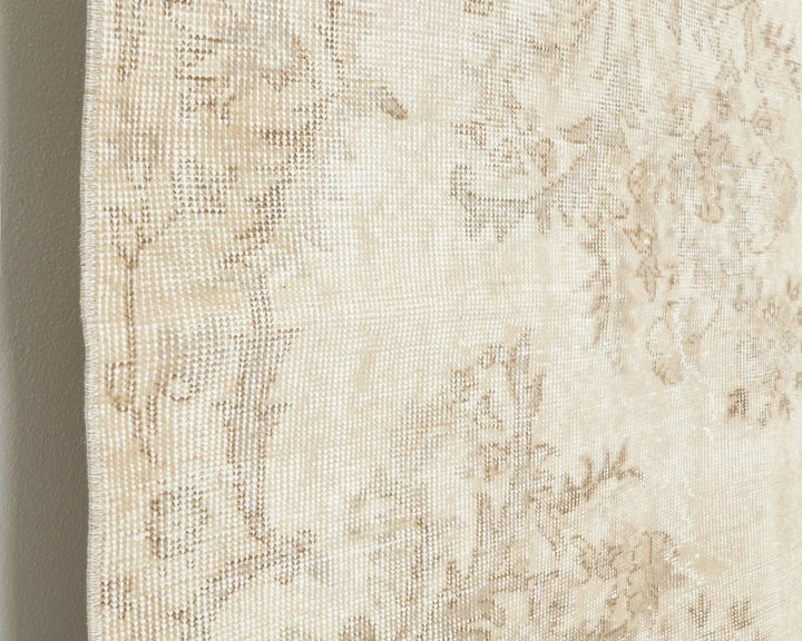 Beige Turkish Oushak Rug 6'2" x 9'7" Hand-Knotted | No. VR89097