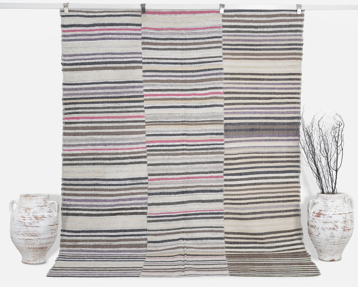 Multicolor Turkish Kilim Rug 6' x 8' Flat-Weave | No. VR89295