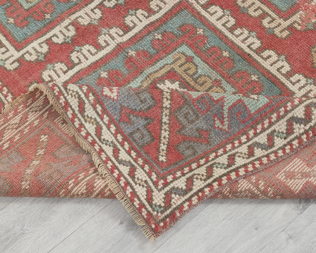 Multicolor Turkish Oushak Rug 5'5" x 6'7" Hand-Knotted | No. VR89367