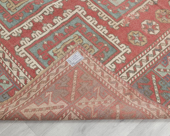 Multicolor Turkish Oushak Rug 5'5" x 6'7" Hand-Knotted | No. VR89367