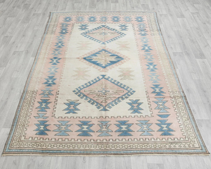 Multicolor Turkish Oushak Rug 8' x 5' 5" Hand-Knotted | No. VR89379