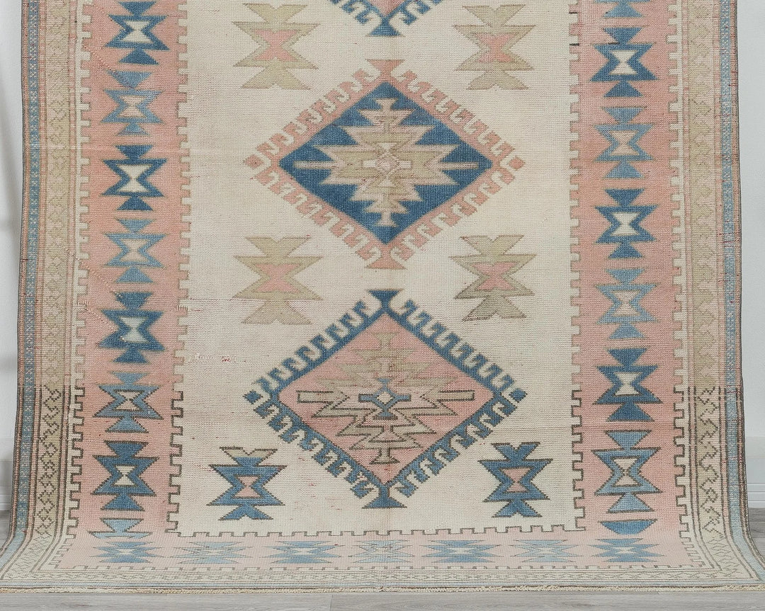 Multicolor Turkish Oushak Rug 8' x 5' 5" Hand-Knotted | No. VR89379