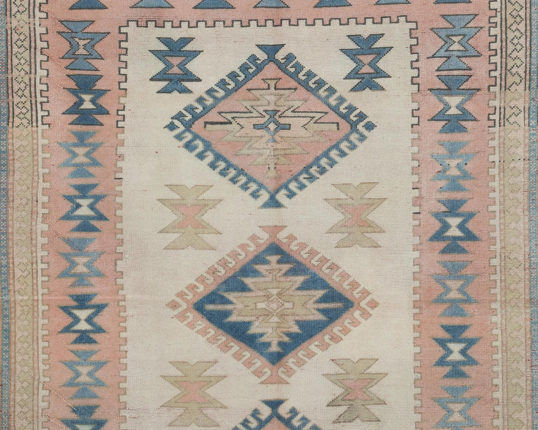 Multicolor Turkish Oushak Rug 8' x 5' 5" Hand-Knotted | No. VR89379
