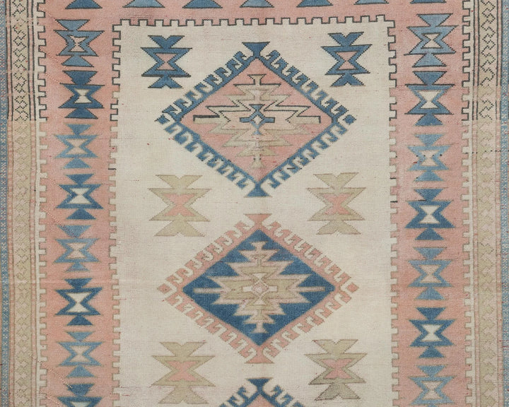 Multicolor Turkish Oushak Rug 8' x 5' 5" Hand-Knotted | No. VR89379
