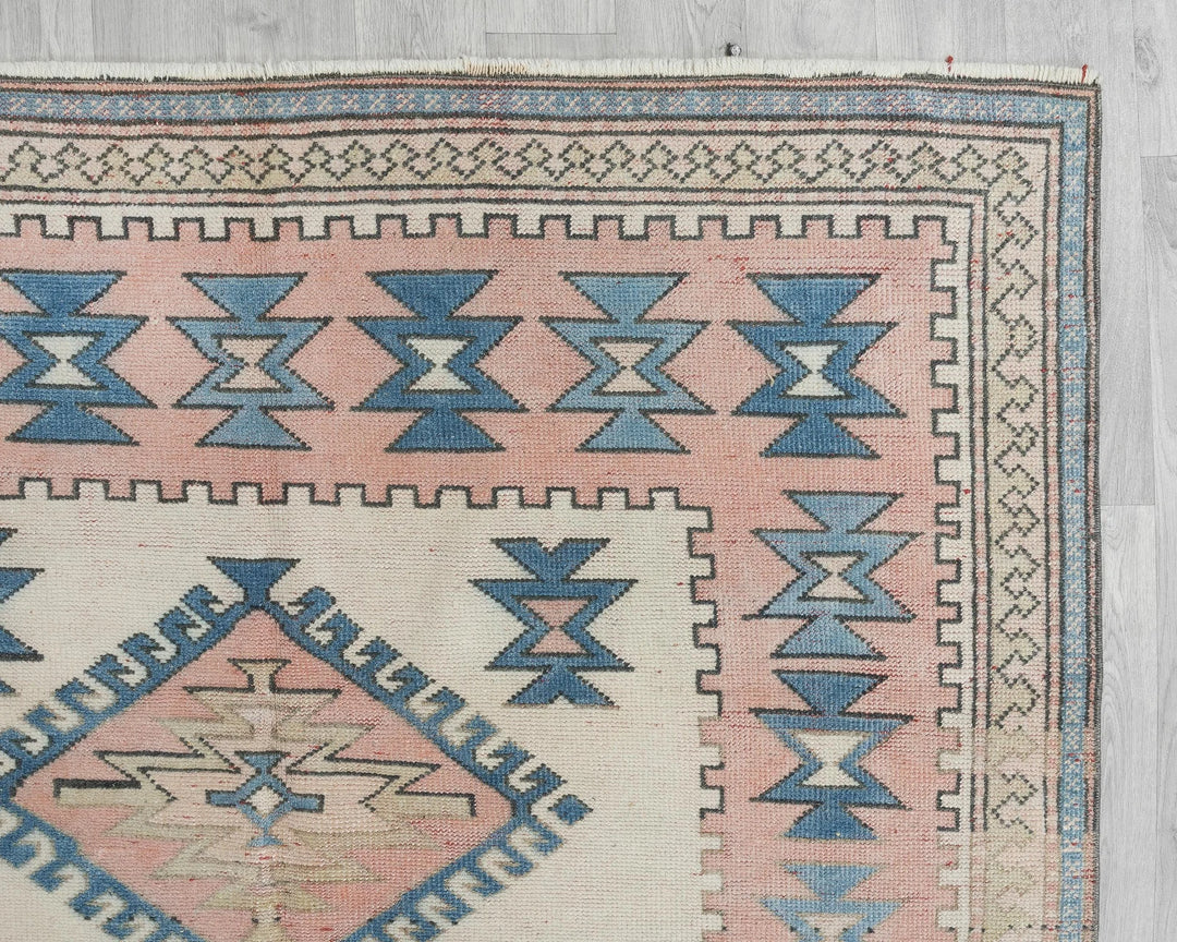 Multicolor Turkish Oushak Rug 8' x 5' 5" Hand-Knotted | No. VR89379