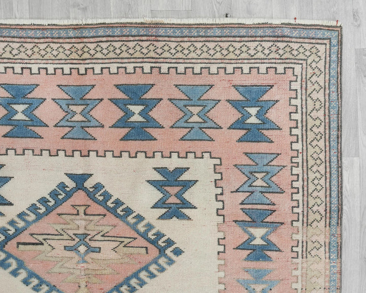 Multicolor Turkish Oushak Rug 8' x 5' 5" Hand-Knotted | No. VR89379