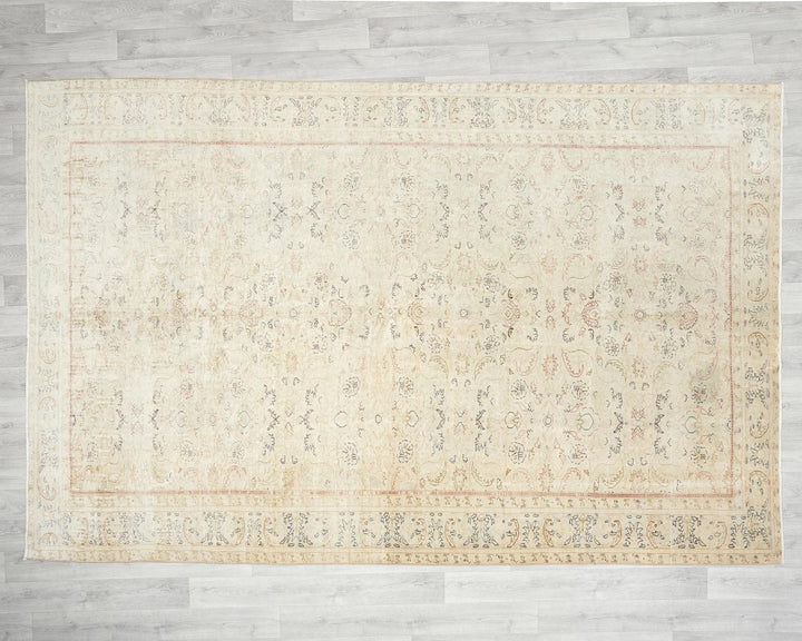 Multicolor Turkish Oushak Rug 6'5" x 9'6" Hand-Knotted | No. VR89449