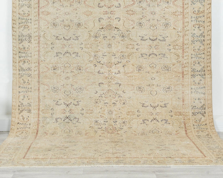 Multicolor Turkish Oushak Rug 6'5" x 9'6" Hand-Knotted | No. VR89449