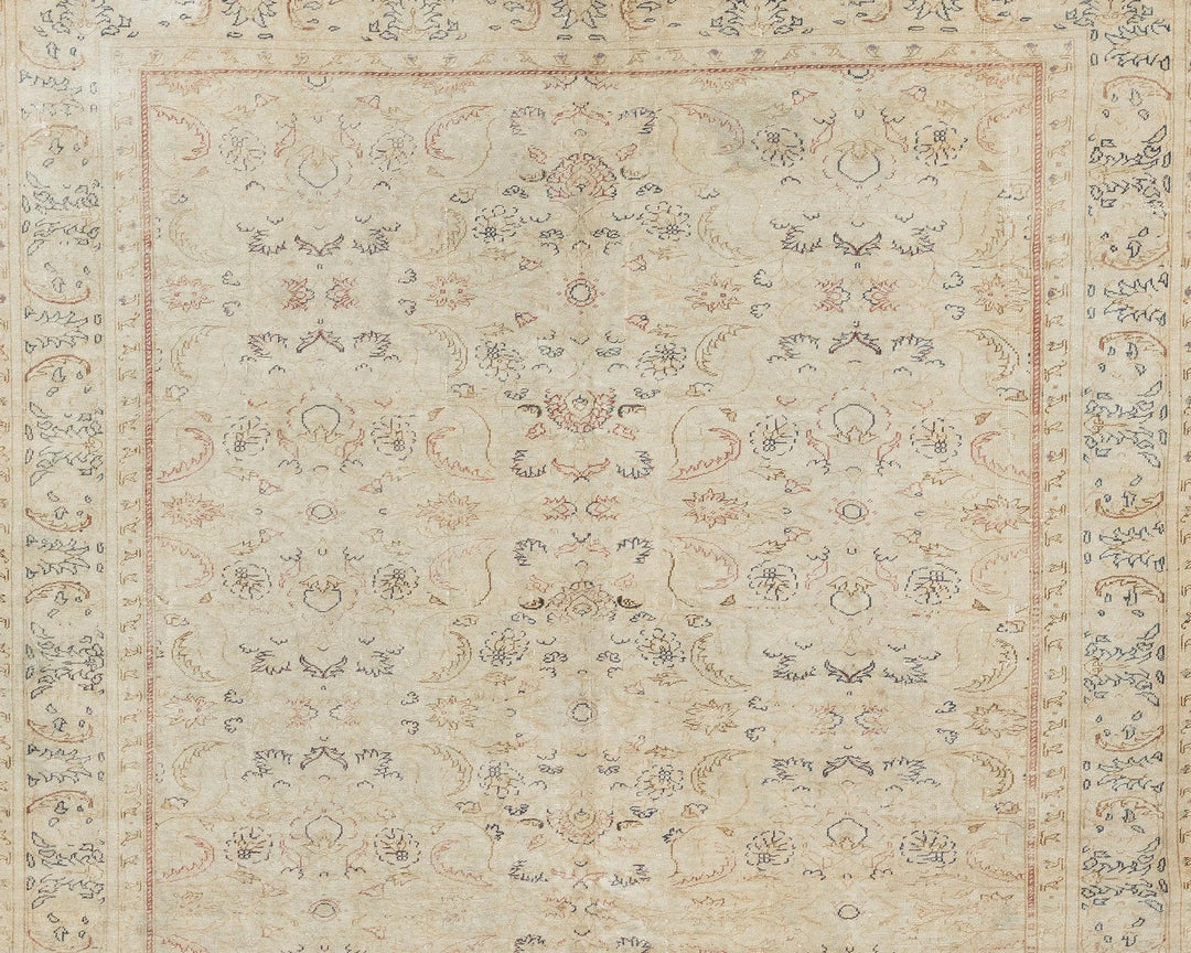 Multicolor Turkish Oushak Rug 6'5" x 9'6" Hand-Knotted | No. VR89449