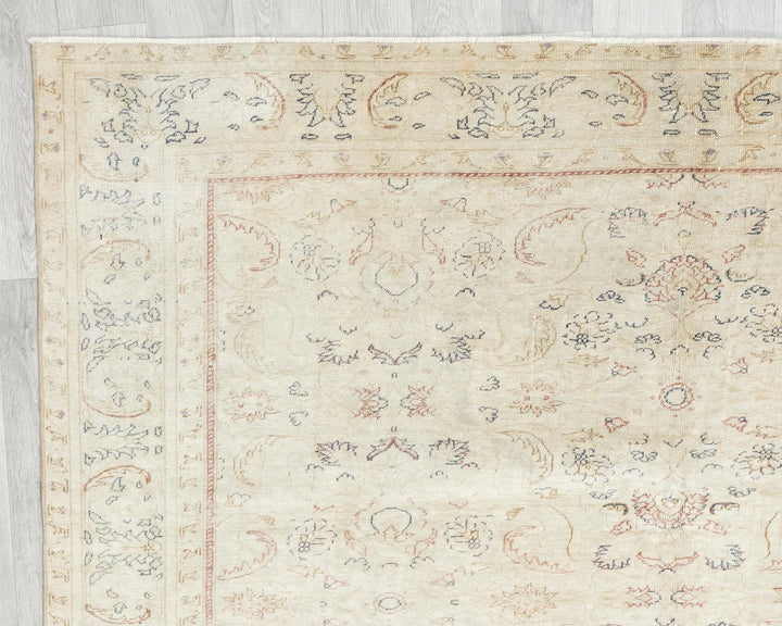 Multicolor Turkish Oushak Rug 6'5" x 9'6" Hand-Knotted | No. VR89449