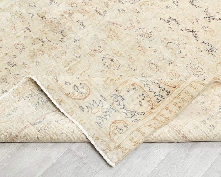Multicolor Turkish Oushak Rug 6'5" x 9'6" Hand-Knotted | No. VR89449