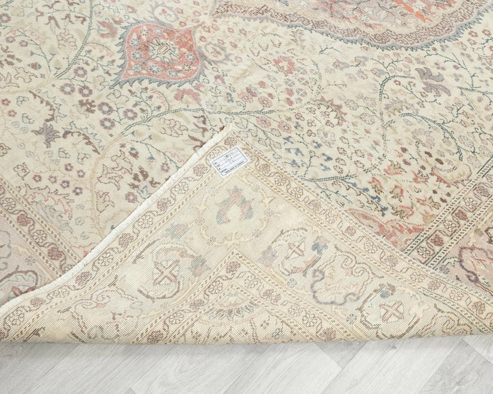 Multicolor Turkish Oushak Rug 6'7" x 9'6" Hand-Knotted | No. VR89567