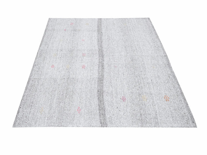 Gray Kilim Rug 4' 11" x 6' 11" | No. VR89686