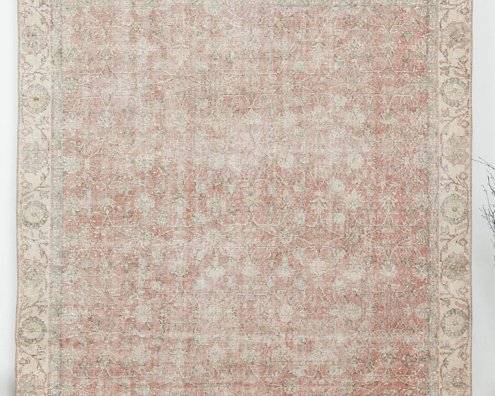 Multicolor Turkish Oushak Rug 6'7" x 10'4" Hand-Knotted view