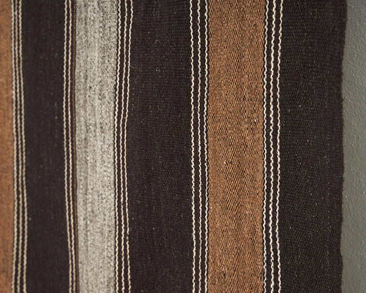Brown Turkish Kilim Rug 5' x 6' 11" Flat-Weave | No. VR89788