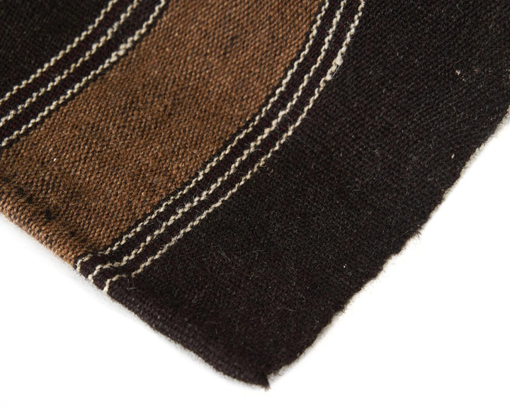 Brown Turkish Kilim Rug 5' x 6' 11" Flat-Weave | No. VR89788