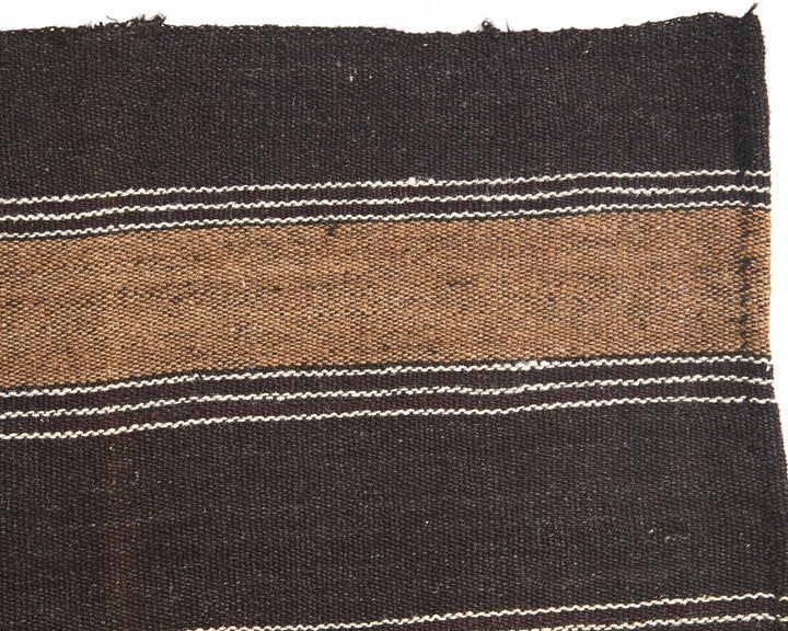 Brown Turkish Kilim Rug 5' x 6' 11" Flat-Weave | No. VR89788