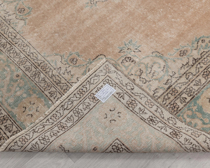 Multicolor Turkish Oushak Rug 6'1" x 9'10" Hand-Knotted | No. VR89941