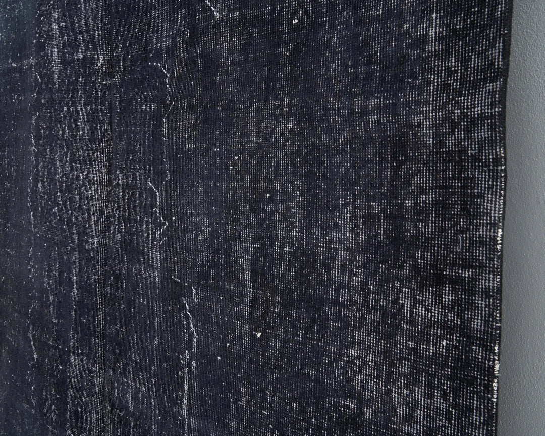 Black Turkish Oushak Rug 5' 7" x 8' 2" Hand-Knotted | No. VR89952