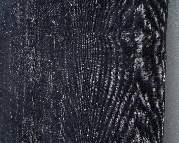 Black Turkish Oushak Rug 5' 7" x 8' 2" Hand-Knotted | No. VR89952