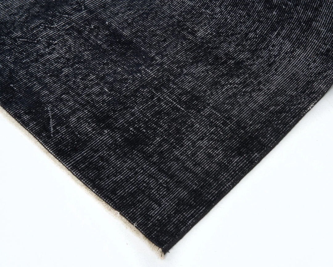 Black Turkish Oushak Rug 5' 7" x 8' 2" Hand-Knotted | No. VR89952