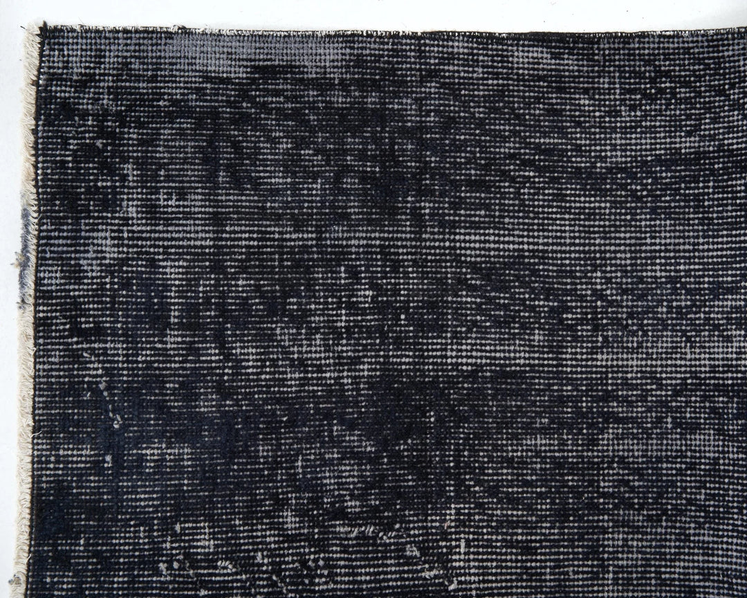 Black Turkish Oushak Rug 5' 7" x 8' 2" Hand-Knotted | No. VR89952