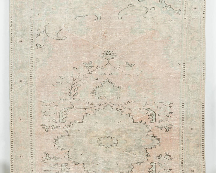 Beige Turkish Oushak Rug 9' x 9' 7" Hand-Knotted | No. VR90063