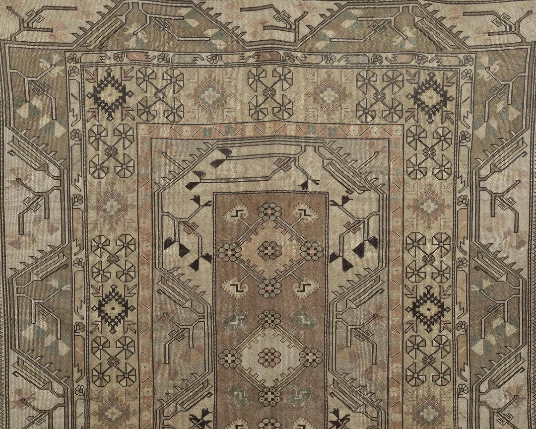 Terracotta Turkish Oushak Rug 6'3" x 9'6" Hand-Knotted view
