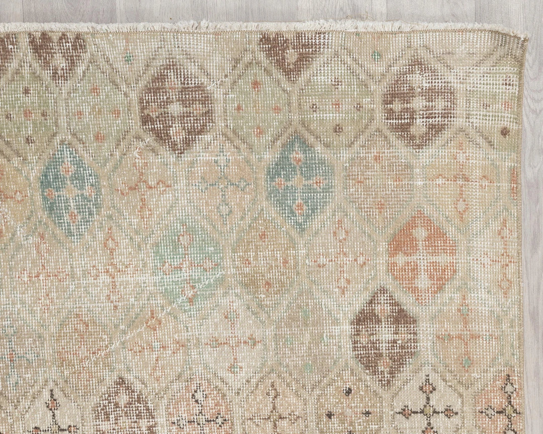 Multicolor Turkish Oushak Rug 4' 4" x 7' 7" Hand-Knotted | No. VR90258