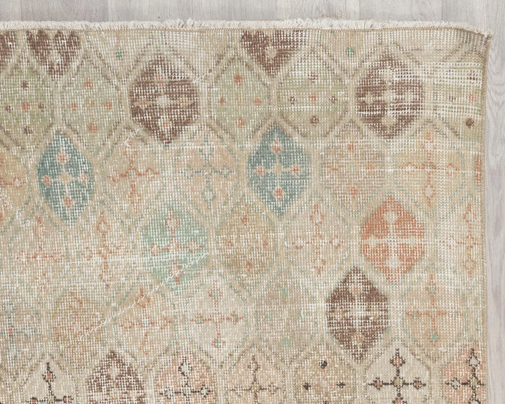 Multicolor Turkish Oushak Rug 4' 4" x 7' 7" Hand-Knotted | No. VR90258