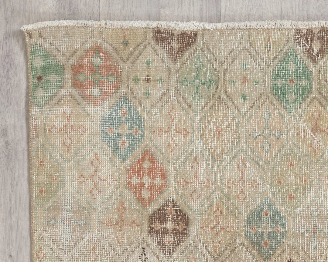 Multicolor Turkish Oushak Rug 4' 4" x 7' 7" Hand-Knotted | No. VR90258
