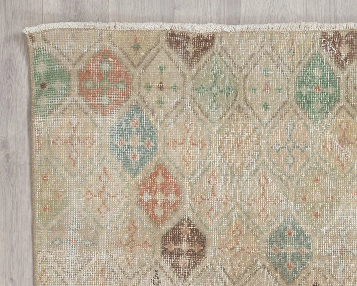 Multicolor Turkish Oushak Rug 4' 4" x 7' 7" Hand-Knotted | No. VR90258