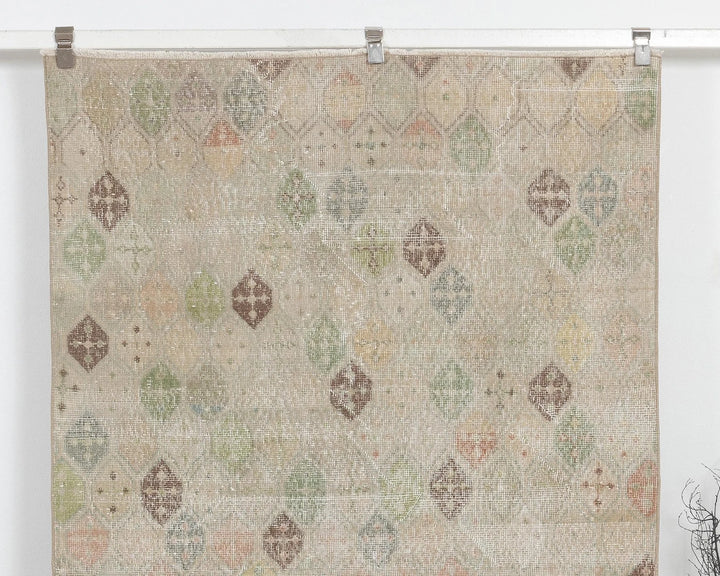 Multicolor Turkish Oushak Rug 4' 4" x 7' 7" Hand-Knotted | No. VR90258
