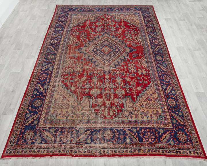 Red Oushak Rug 8' 7" x 11' 2" | No. VR90289