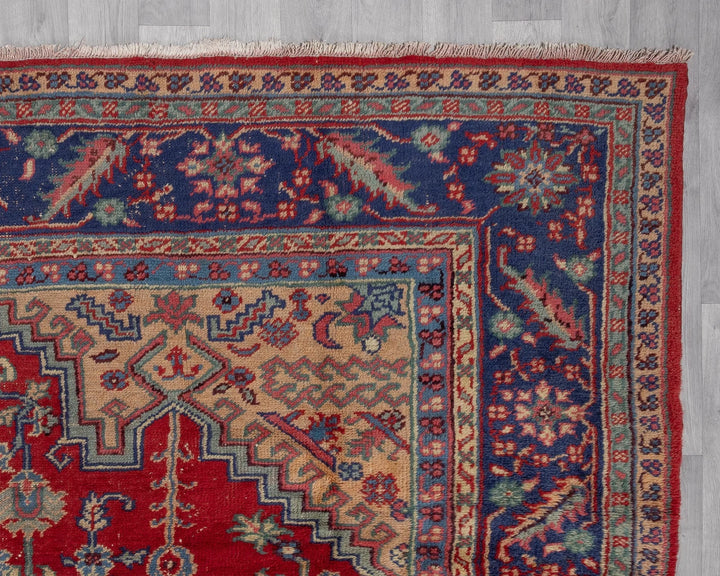Red Oushak Rug 8' 7" x 11' 2" | No. VR90289